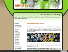 Tablet Screenshot of akku-abc.de